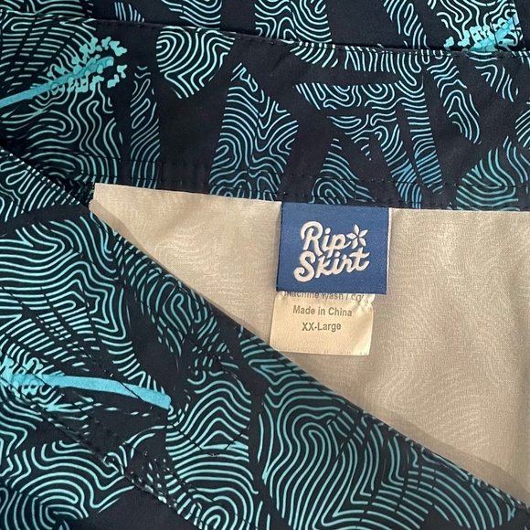 RIPSKIRT HAWAII Rip Skirt Length 2 Wrap Skirt Maui Moonlight Blue Floral XXL - Picture 13 of 16